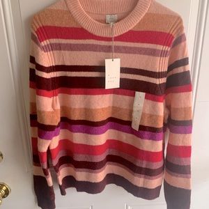 Target Exclusive A New Day coral stripe sweater